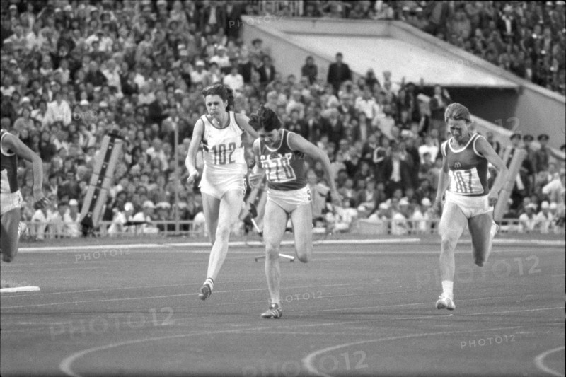 Olympic Games Moscow 1980: Final 100m; Olympiasiegerin Kondratjewa.