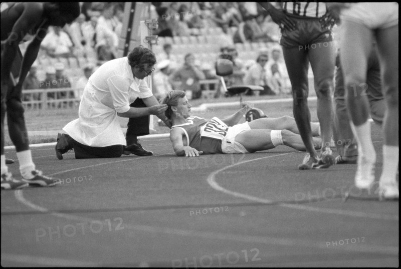 Olympic Games Moscow 1980: Fall of Frank Schaffer.