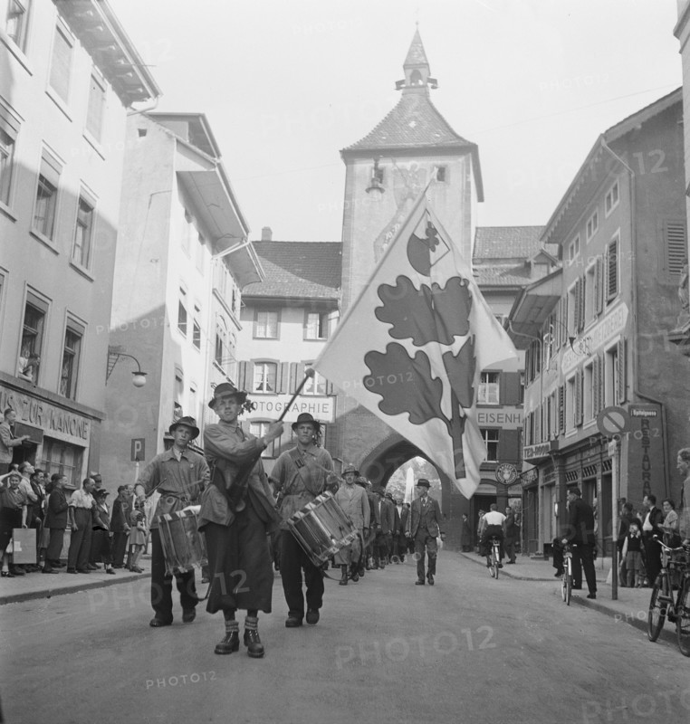 Parade on the Banntag in Liestal, 1943.