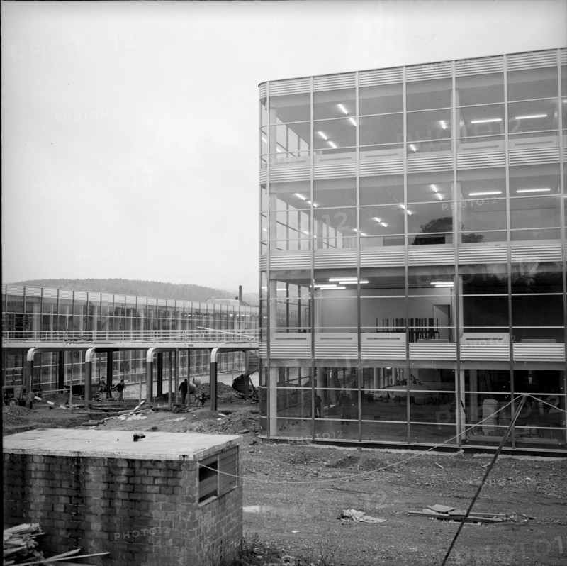 Technical University Brugg-Windisch, building site 1968.