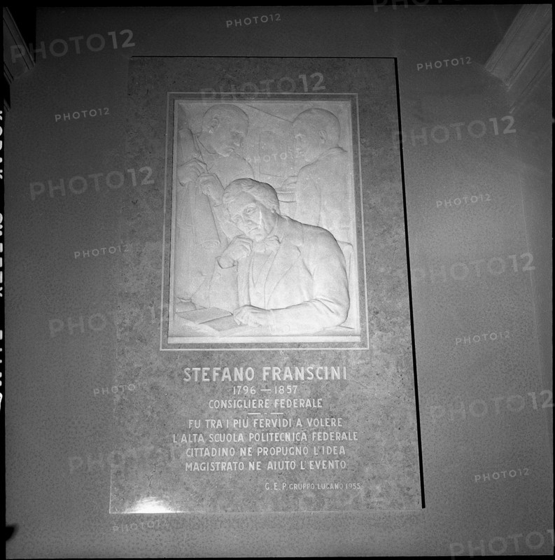 Memorial for Stefano Franscini, ETH main building 1955.