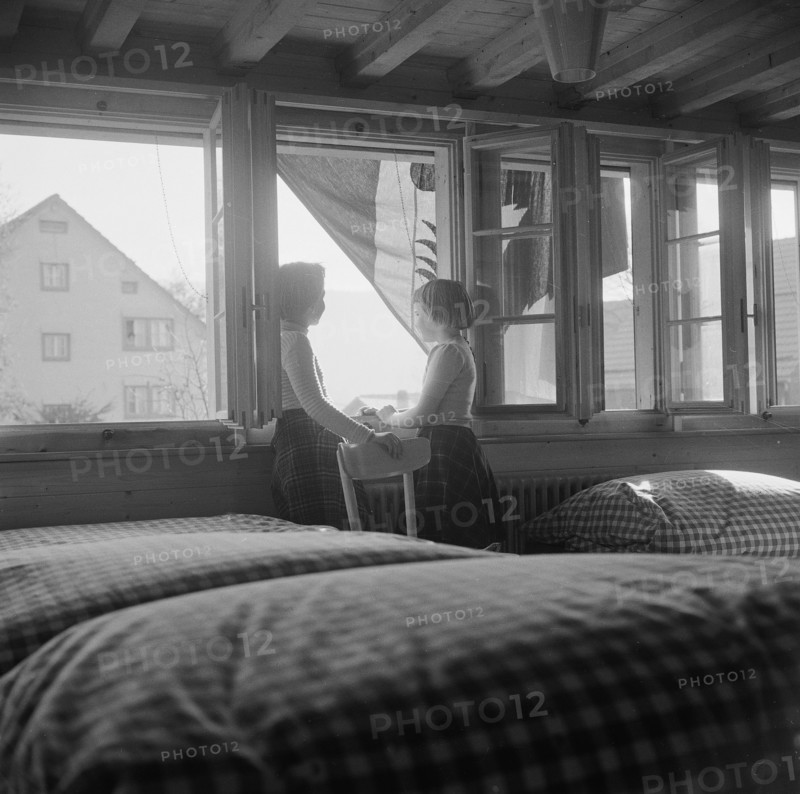 Sleeping room, Pestalozzi Children's Village Trogen 1955.