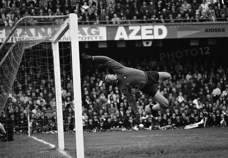 Marcel Kunz, national goalie, 1970.