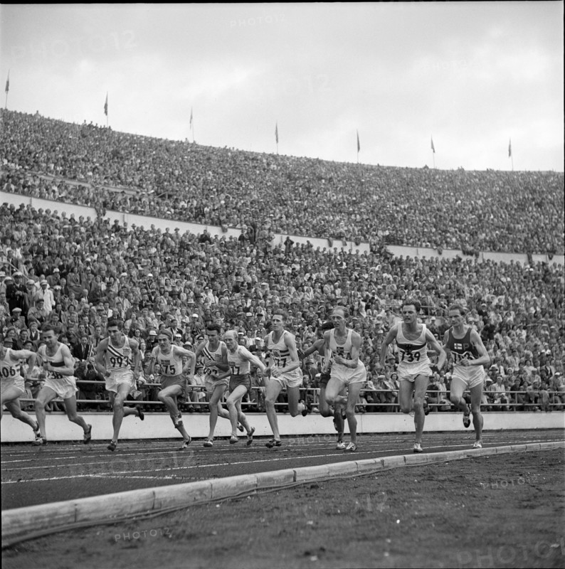 Olympic Games Helsinki 1952: 1500m final.