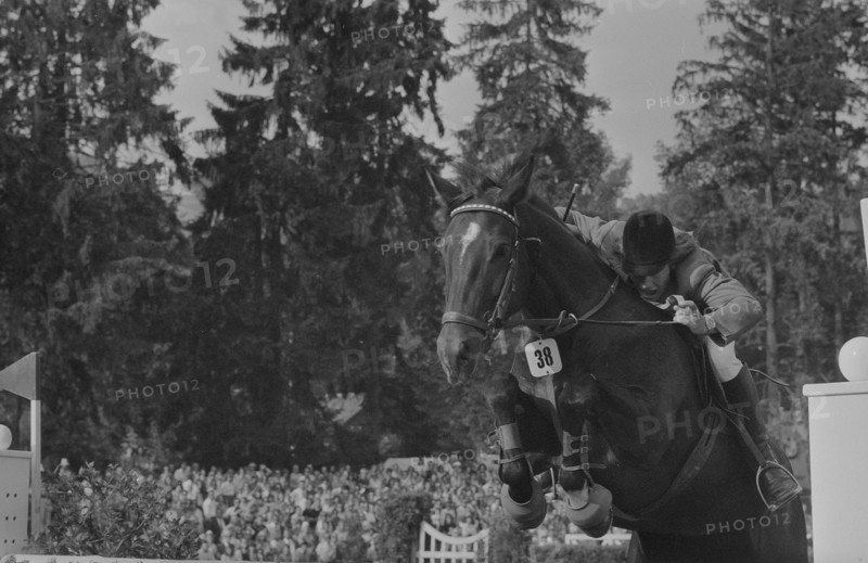 CSIO Lucerne 1974: Markus Fuchs and Lady Seven.