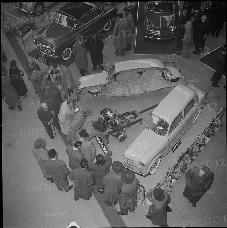 23rd Geneva International Motor Show, 1953: Fiat 1100 showed in section.
