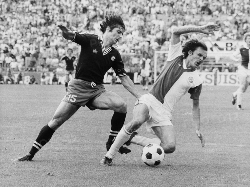 Cupfinal 1978: GC Zürich - Servette Genf; Andrey, Hey.