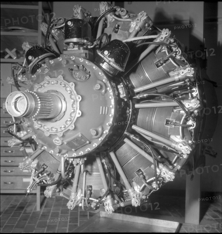 Radial engine, Engine test stand of Swissair 1951.