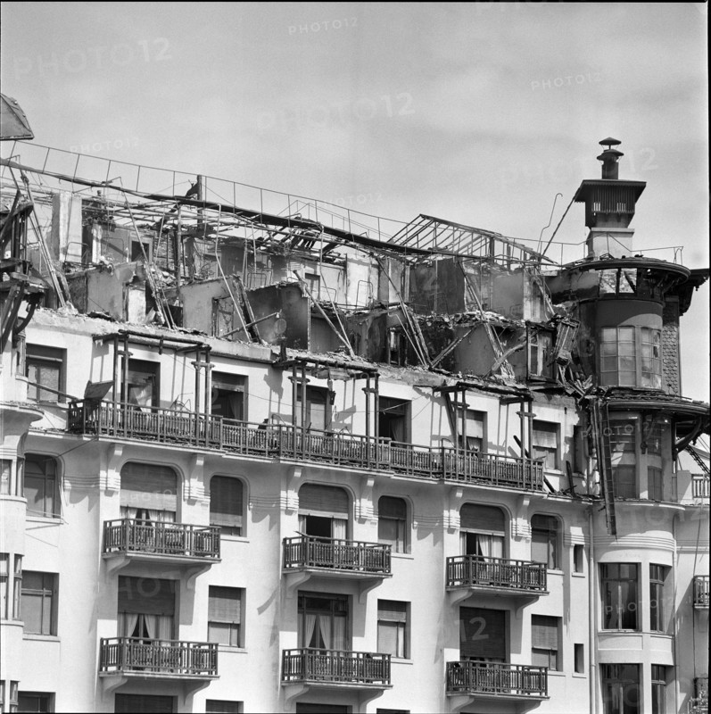 Fire at the Royal Palace, Evian 1958.