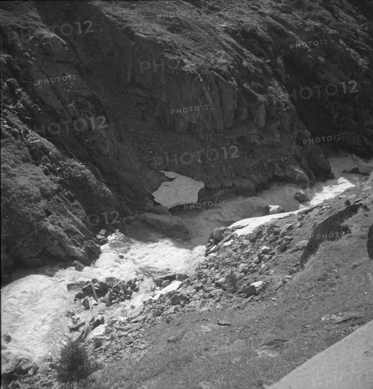 Rhone near Rhone Glacier, 1950.