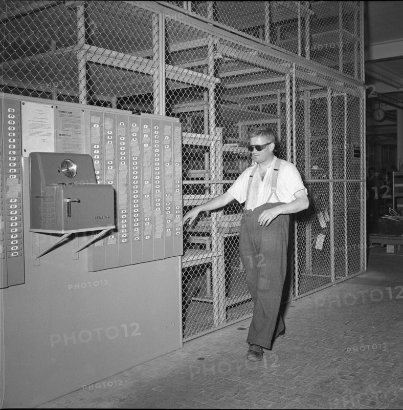 Blind People at Work at BBC, 1953.