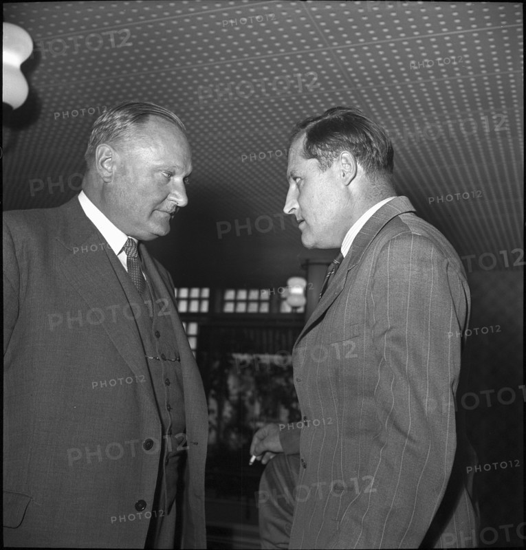 General meeting Swissair, R. Speich, G. von Meiss  1949.