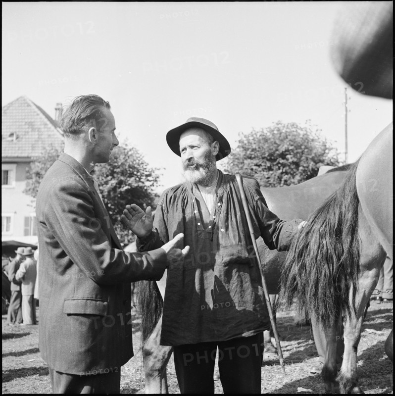 Horse market of Chaindon-Reconvilier, 1954.