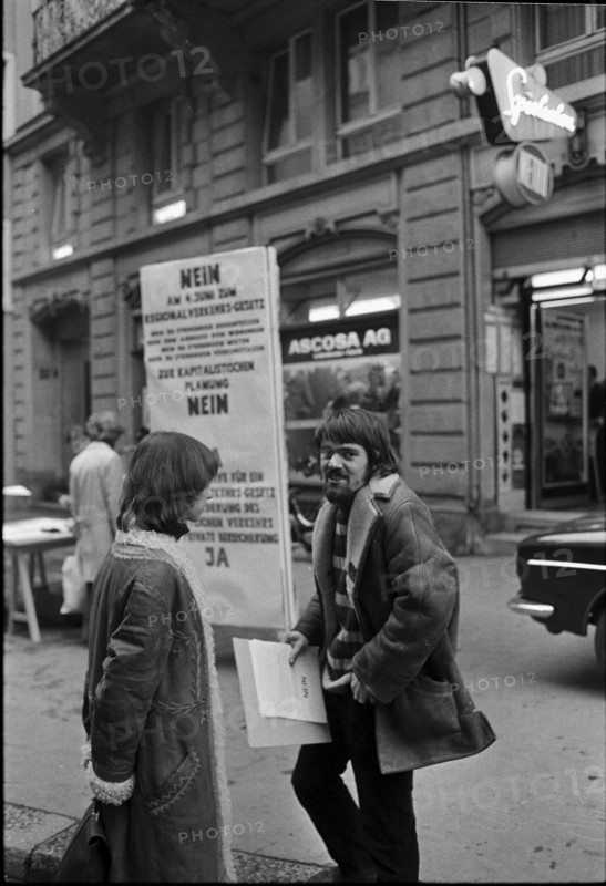 Collection of signatures against the Y, Zurich 1972.