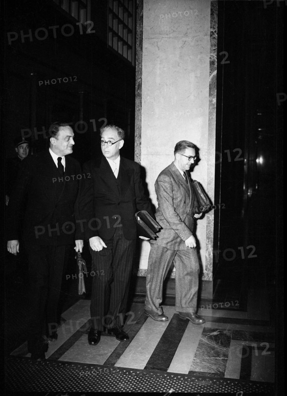 The accused, trial against Swiss Nazis; 1947.