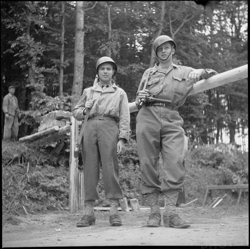 Jestetten border, end of war, 1945.