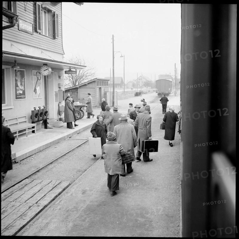 Railway Station Ramsen, 1957.