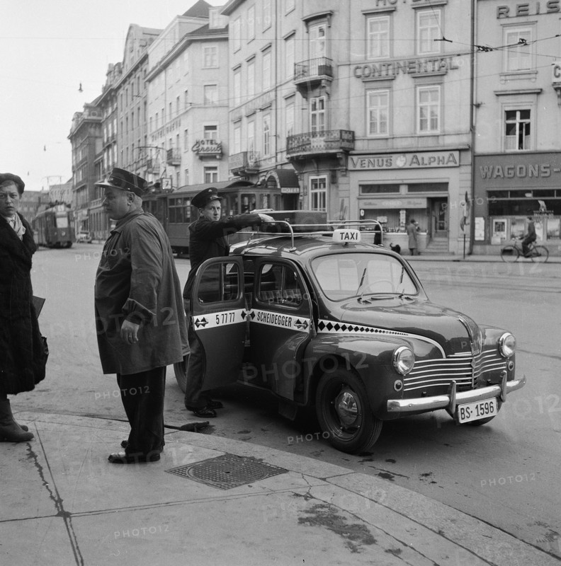 Small Taxi in Basel, 1952.