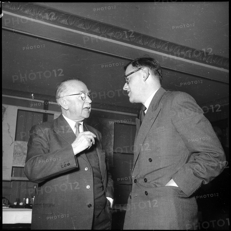 Press conference, Mr Escher on the Rheinau project 1951.
