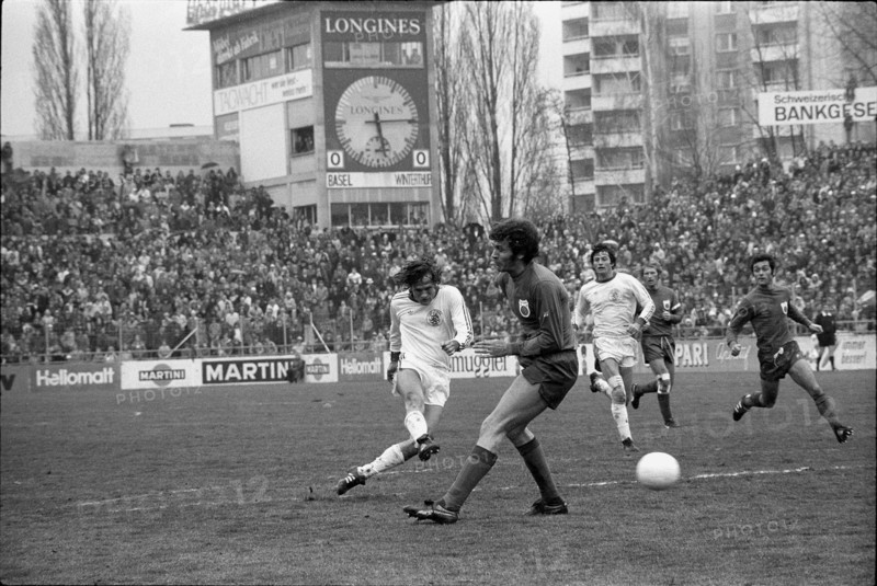 Cup final 1975: FC Basel - FC Winterthur; Künzli, Mundschin.