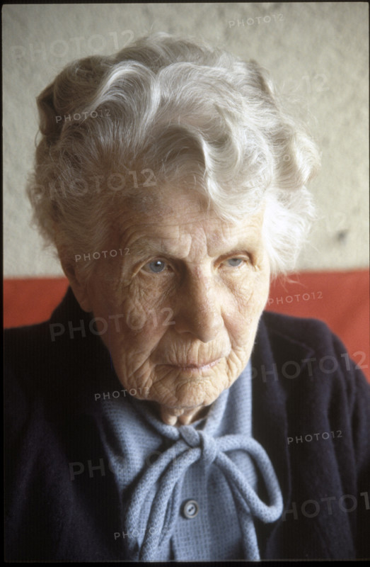 Adele Duttweiler, widow of Gottlieb Duttweiler, 1980.