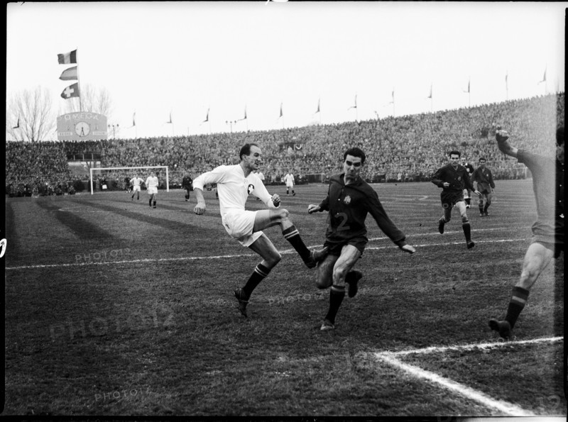WC qualifier 1957: Switzerland - Spain.
