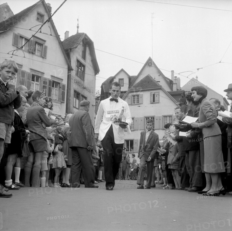 Waiter's competition of skill, 1955.