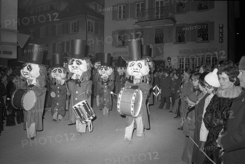 Guggenmusik meeting, Küssnacht am Rigi 1973.