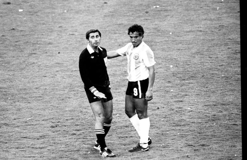 Football WC 1982: Belgium - Argentina.