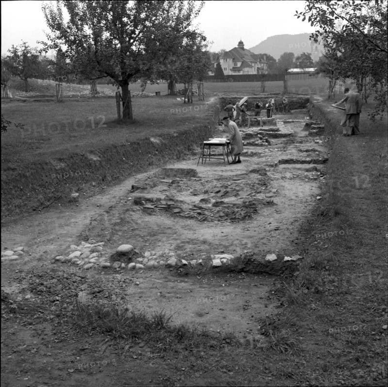 Excavations in Vindonissa, Windisch, 1953.