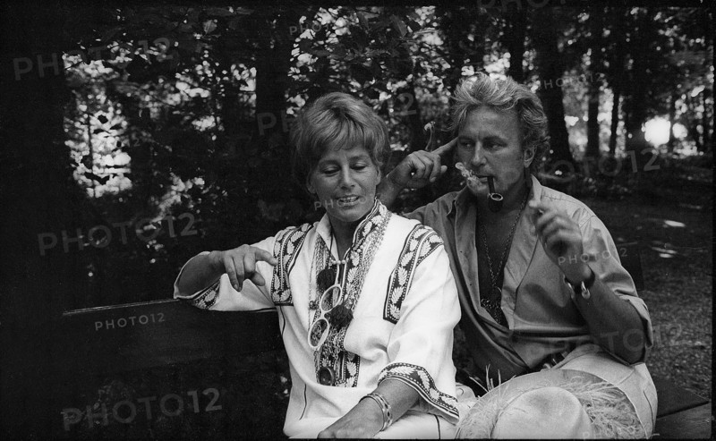 Maria Schell with husband Relin, Basel 1969.