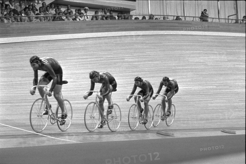Olympic Games Moscow 1980: The Swiss track race four.