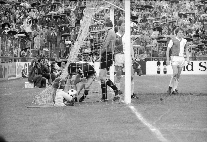 Cup final 1978: GC Zürich - Servette Genf; keeper Berbig.