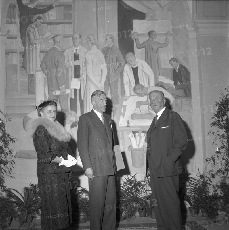 100 years ETH Zurich 1955: principal Giacometti, painter Gimmi.