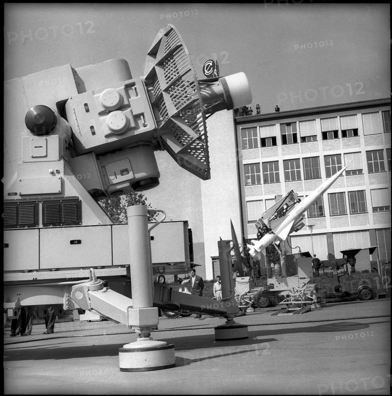 Contraves air defense system, guided missile, Zurich 1958