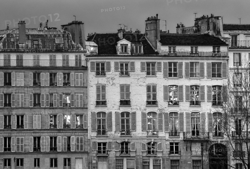 1967, Paris, Senna river Ile Saint-Louis.