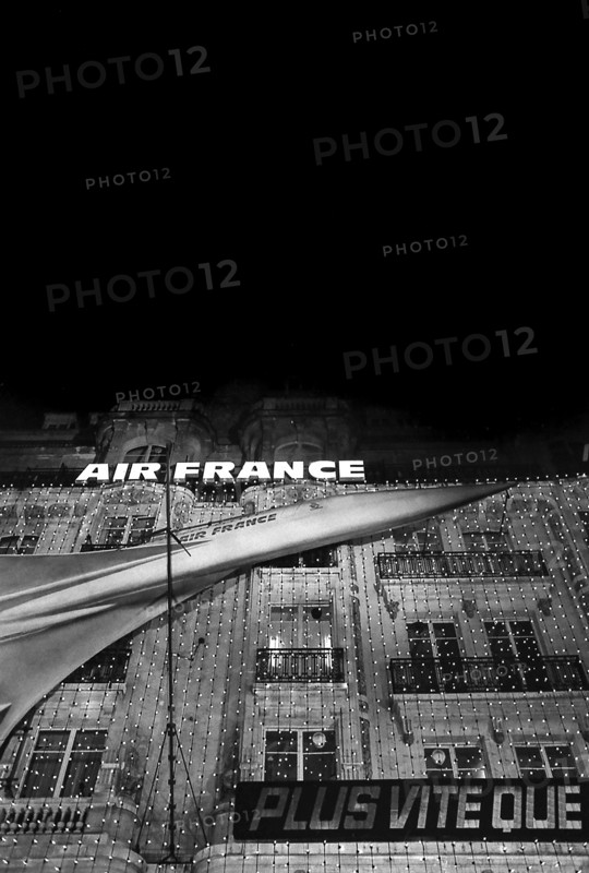 1975, Paris, Air France. Concorde advertisement.