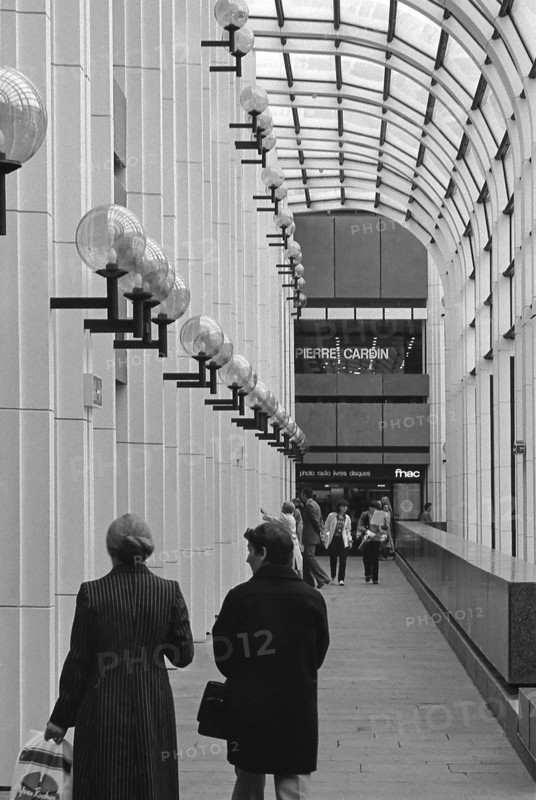 Paris, Rive droite, Les Halles, shopping center. Forum des Halles.
1985-1988