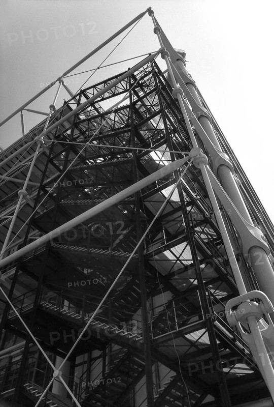 1976, Paris, Rive droite, Centre Pompidou, Beaubourg.