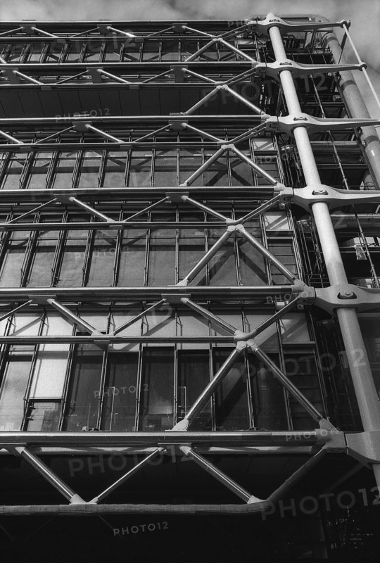 1976, Paris, Rive droite, Centre Pompidou, Beaubourg.