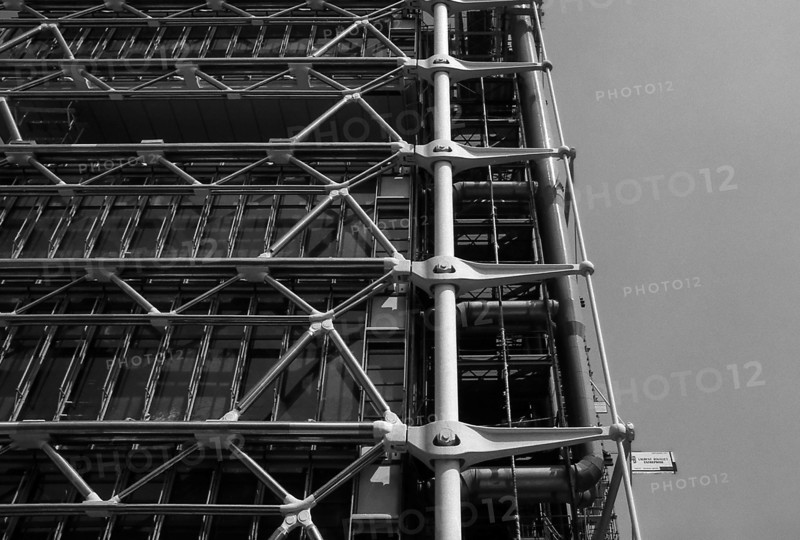 1976, Paris, Rive droite, Centre Pompidou, Beaubourg.