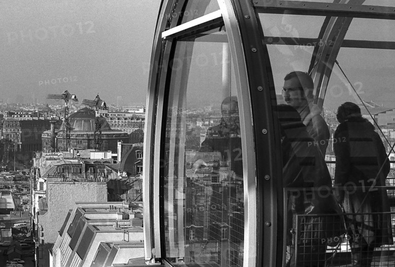 1976, Paris, Rive droite, Centre Pompidou, Beaubourg.