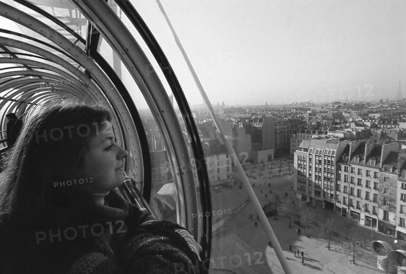 1976, Paris, Rive droite, Centre Pompidou, Beaubourg.