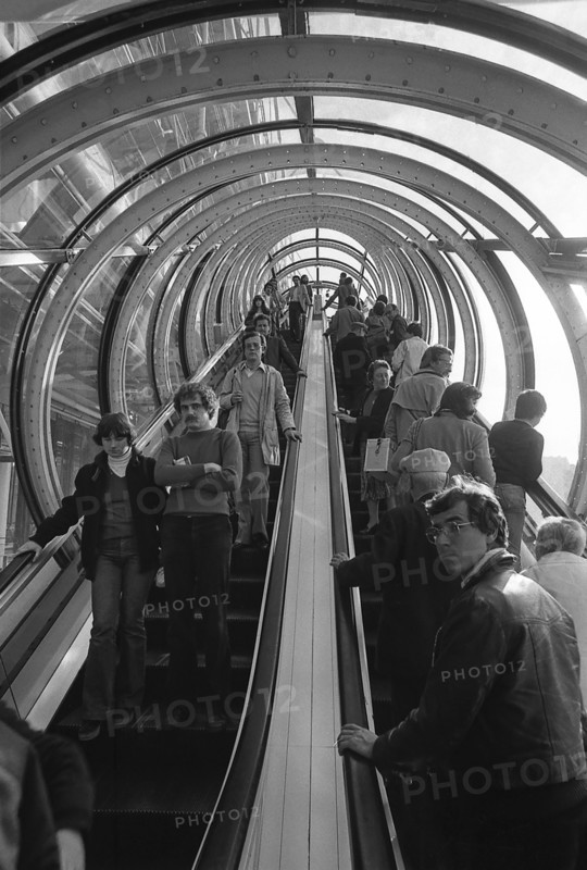 1976, Paris, Rive droite, Centre Pompidou, Beaubourg.