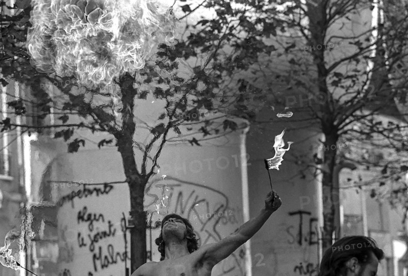 1976, Paris, Rive droite, Centre Pompidou, Beaubourg.
