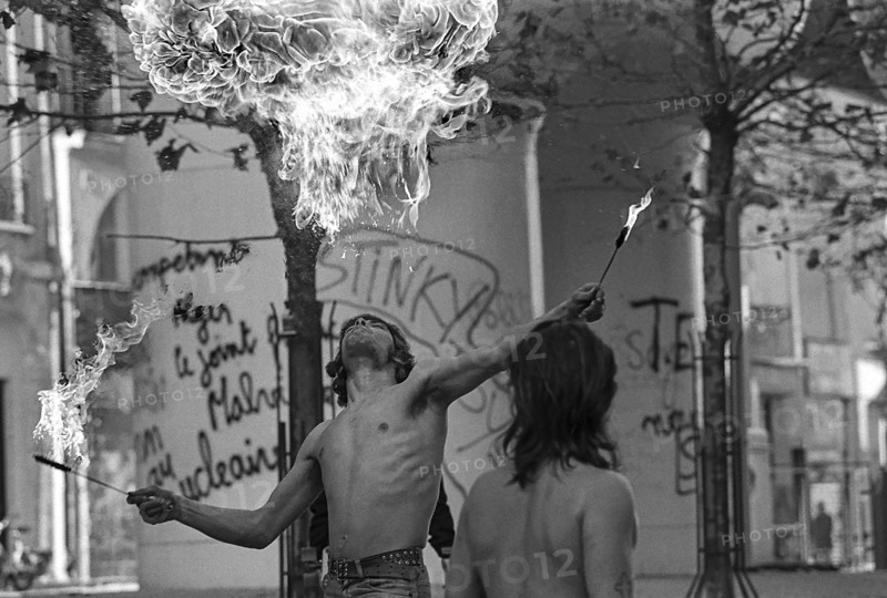 1976, Paris, Rive droite, Centre Pompidou, Beaubourg.