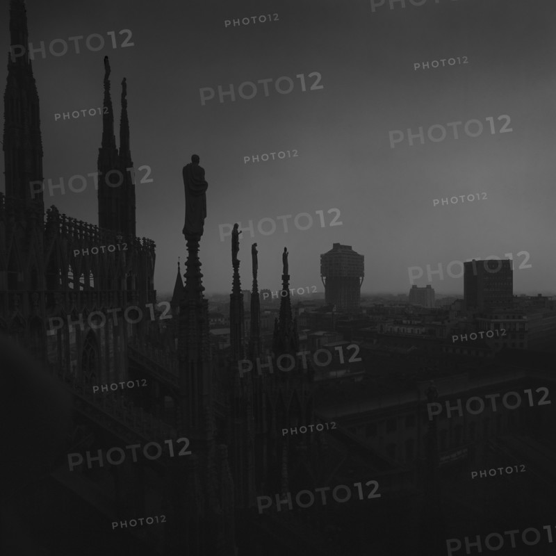 1975, Milan, Duomo and Velasca Tower.