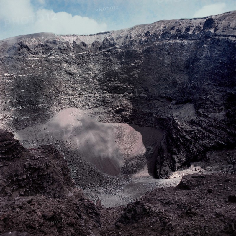 Nature, Italy, region of Campania, 1975 Vesuvius volcano.