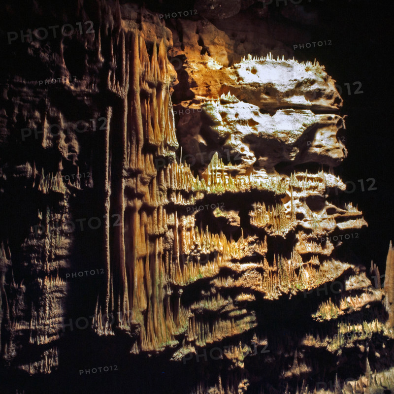 Nature, Italy, region of Puglia 1975 Grotte di Catellana (Castellana caves).