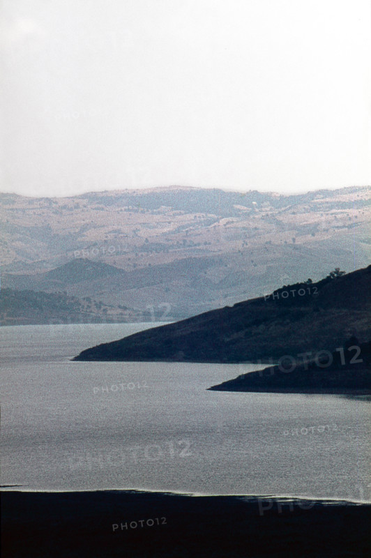 Nature, Italy, region of Puglia 1975 Lago di Occhito (Occhito lake).